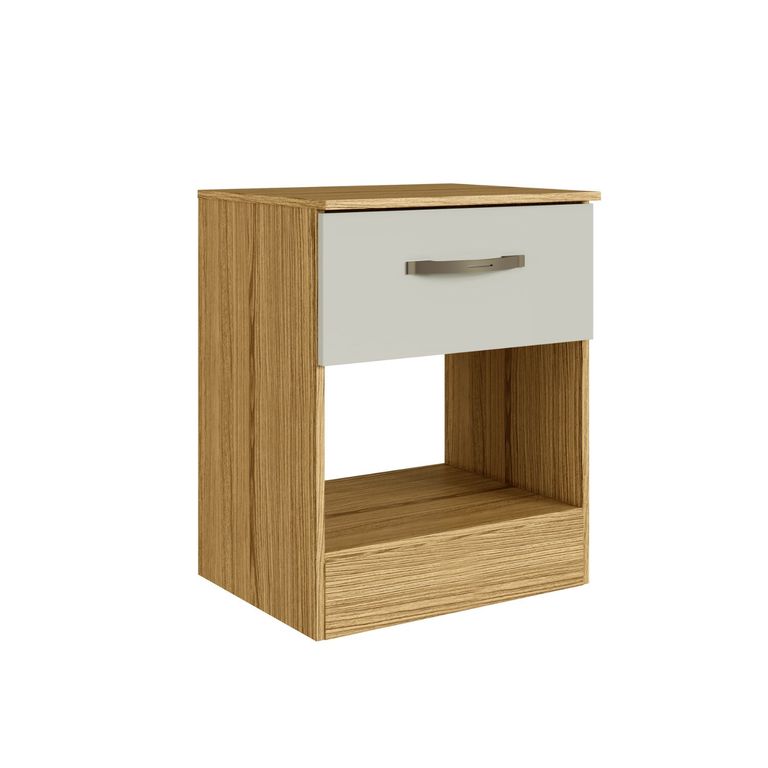 Mesa De Noche 1 Puerta Off White