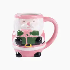 undefined - Taza Mug Navideña Papá Noel Rosado