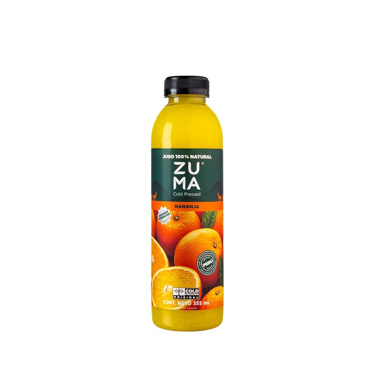 Jugo Cold Pressed Zuma Naranja Botella 355 mL