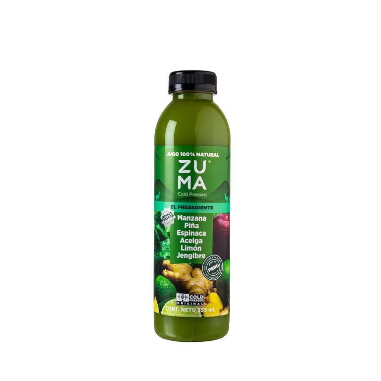 Jugo Cold Pressed Zuma El Pressidente Botella 355 mL