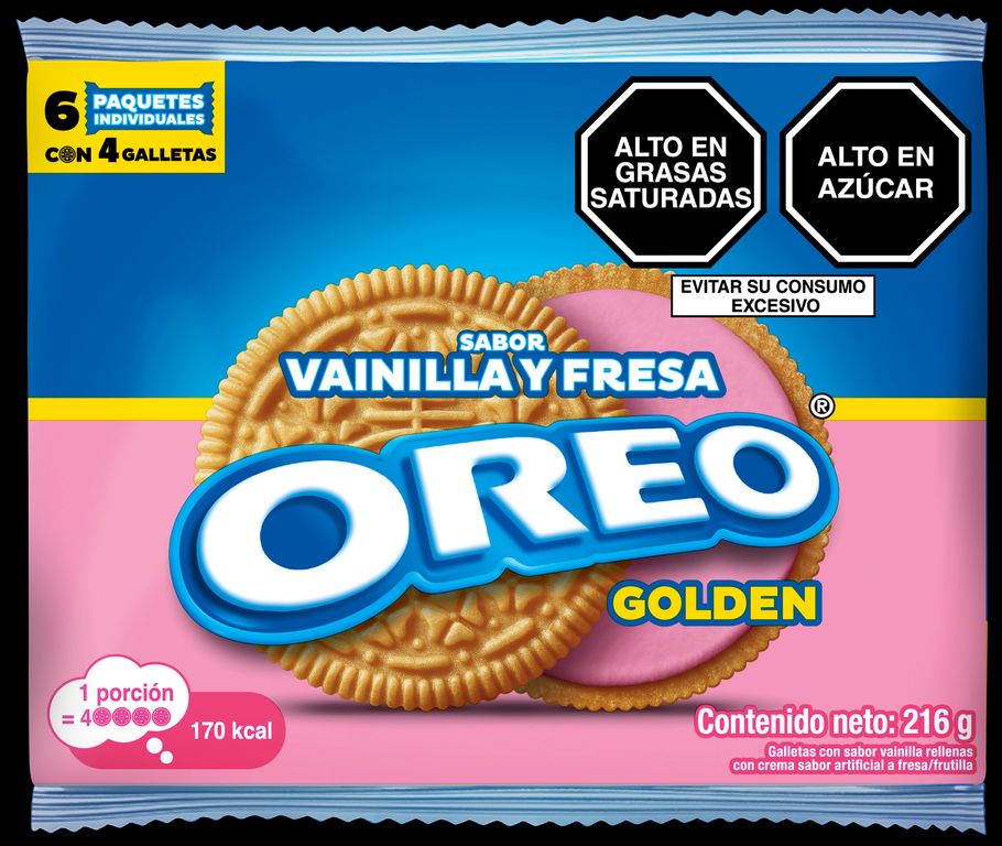Galleta Oreo Vainilla y Fresa Bolsa 216 g