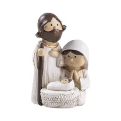 CASA JOVEN - Nacimiento Navideño Tres Personajes Blanco