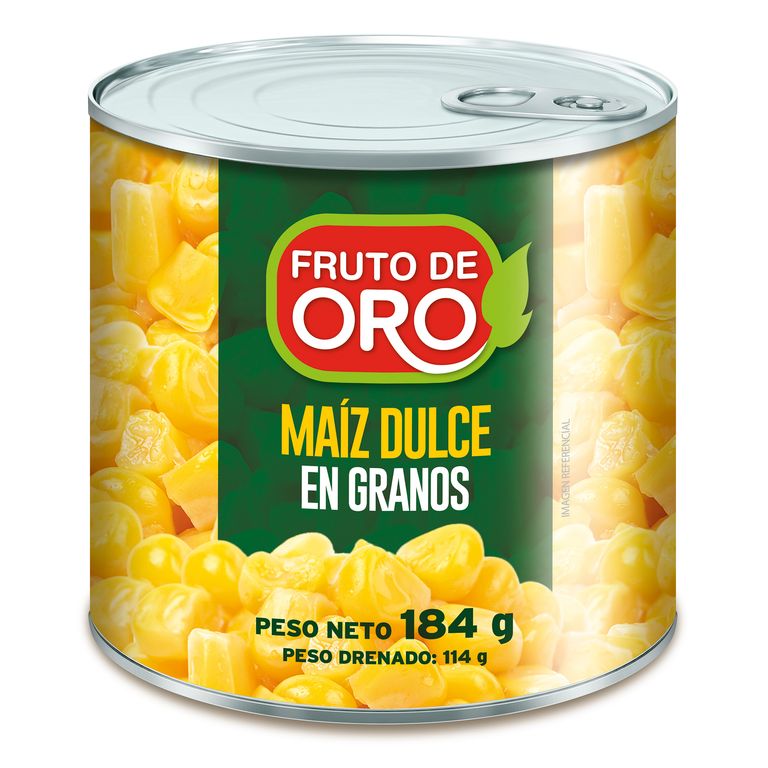 Maíz Dulce Fruto de Oro Lata 184 g