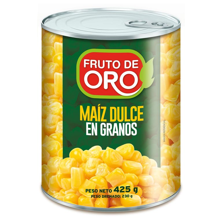 Maíz Dulce Fruto de Oro Lata 425 g