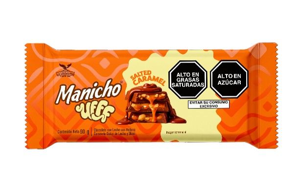 Chocolate Manicho Ufff Salted Caramel Empaque 90 g
