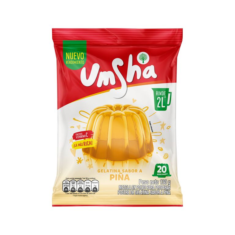 Gelatina Umsha Piña Bolsa 130 g
