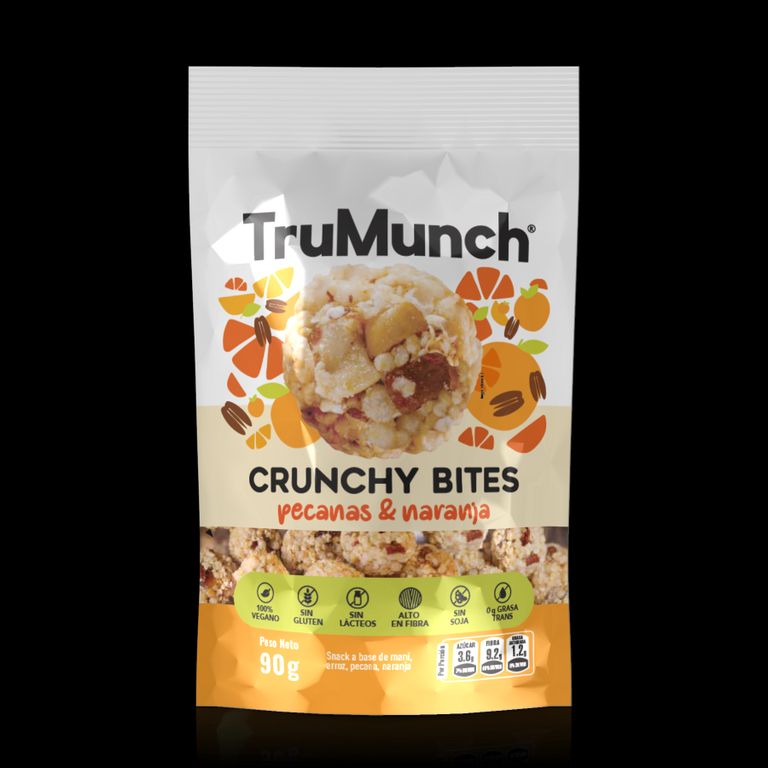 Crunchy Bites TruMunch Pecanas y Naranja Doypack 90 g