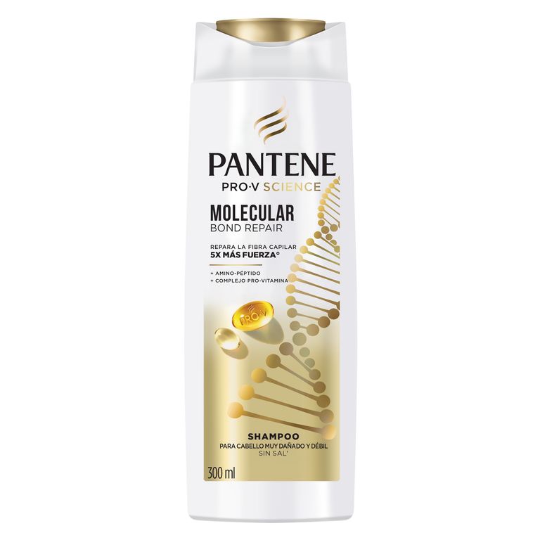 Shampoo Pantene Reparación Molecular Envase 300 mL
