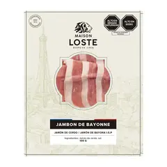 LOSTE - Jamón de Bayonne Maison Loste Empaque 100 g