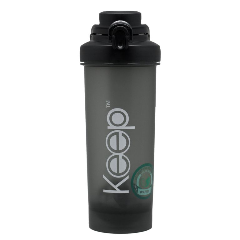 Botella Sport Shaker Keep Negro 700mL