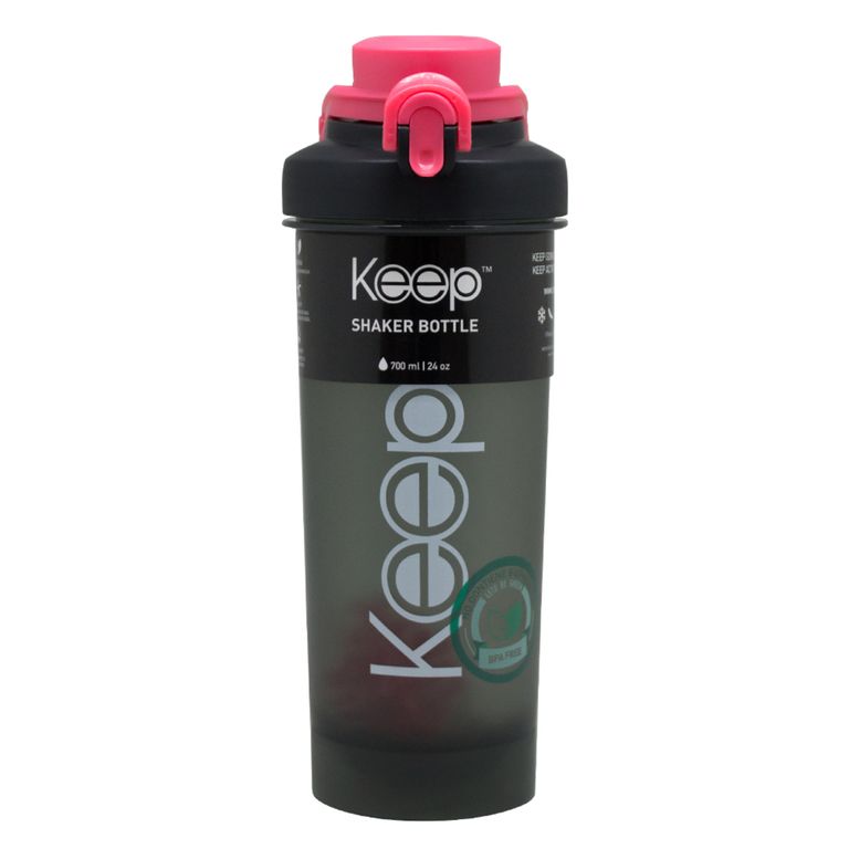 Botella Sport Shaker Keep Rosado 700mL