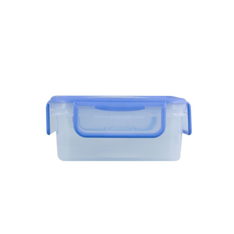 Hermético Keep Plástico Cuadrado Celeste 600mL