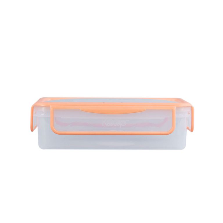 Hermético Keep Plástico Rectangular Naranja 900mL