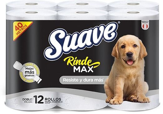 Papel Higiénico Suave Rindemax 40 metros Empaque 12 Und