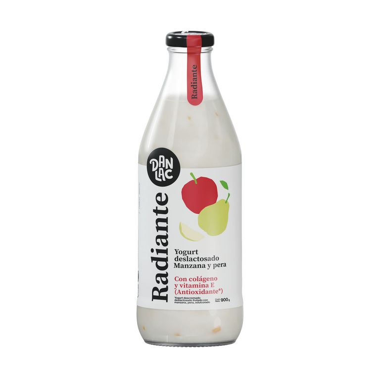 Yogurt Deslactosado Danlac Pera y Manzana Botella 900 g
