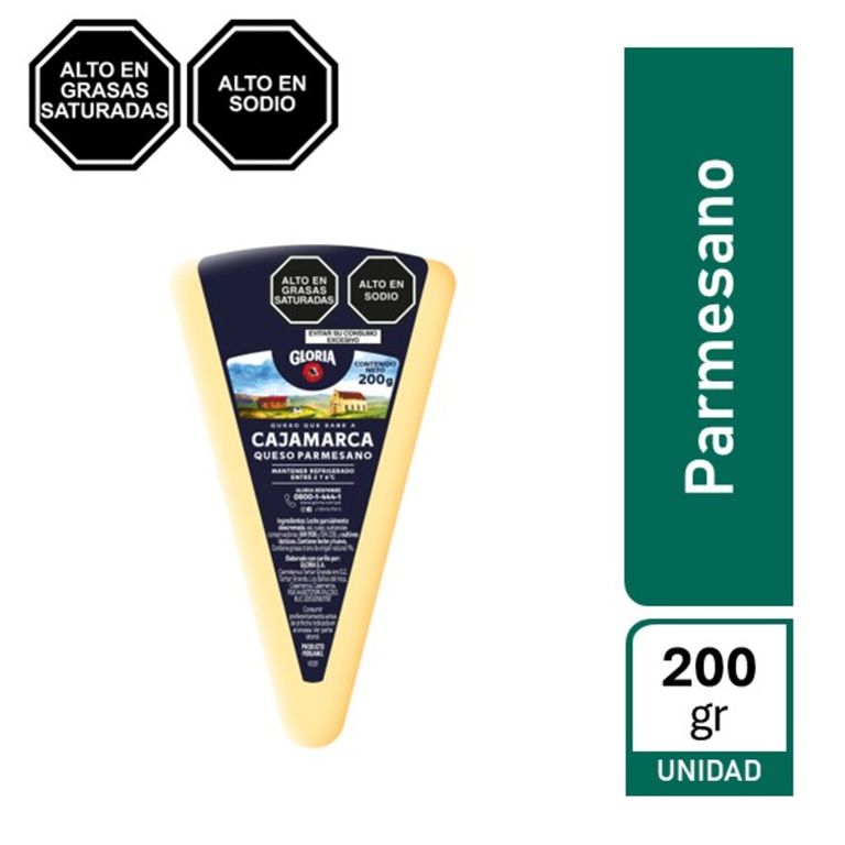 Queso Parmesano Gloria Empaque 200 g