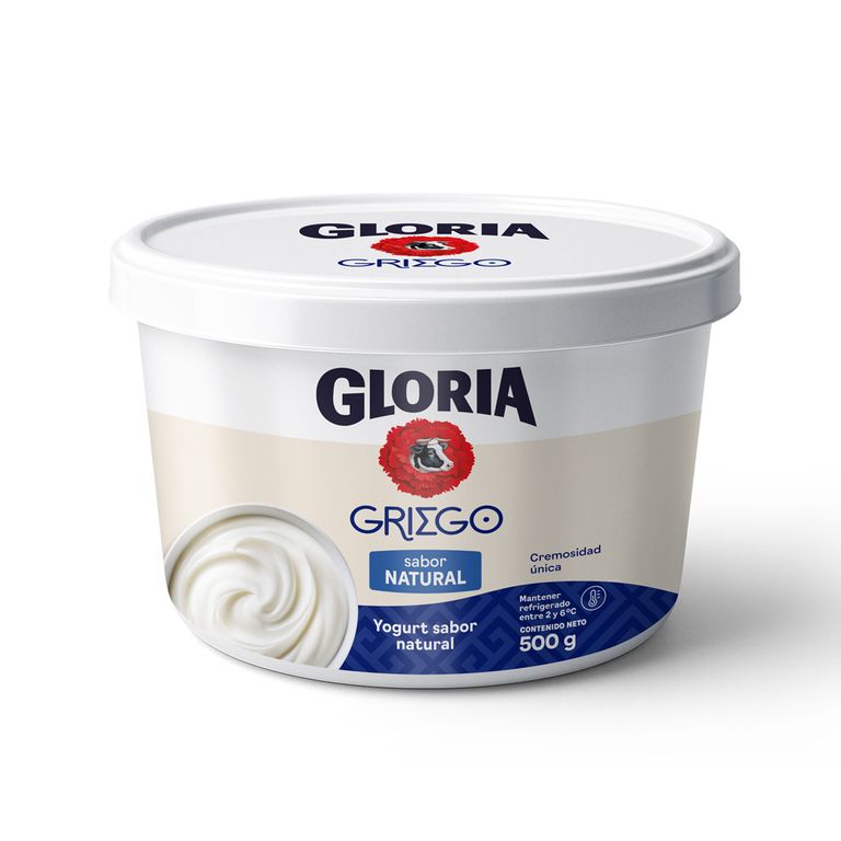 Yogurt Griego Gloria Natural Pote 500 g