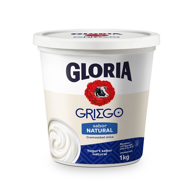 Yogurt Griego Gloria Natural Pote 1 Kg