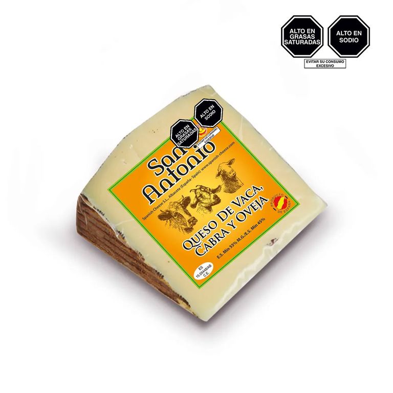 Queso Vaca, Cabra y Oveja Spanish Cheese S.L Empaque 150 g