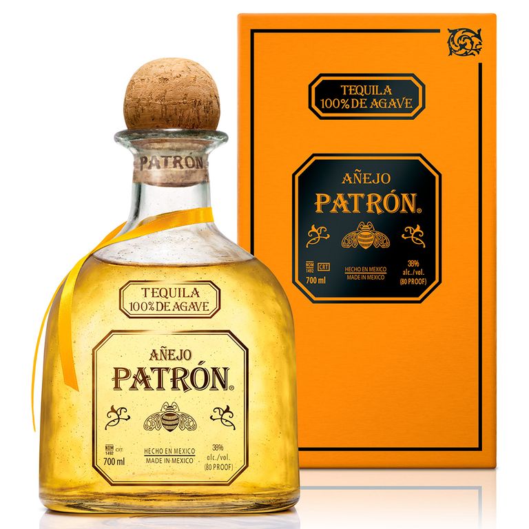 Tequila Añejo Patrón Botella 700 mL