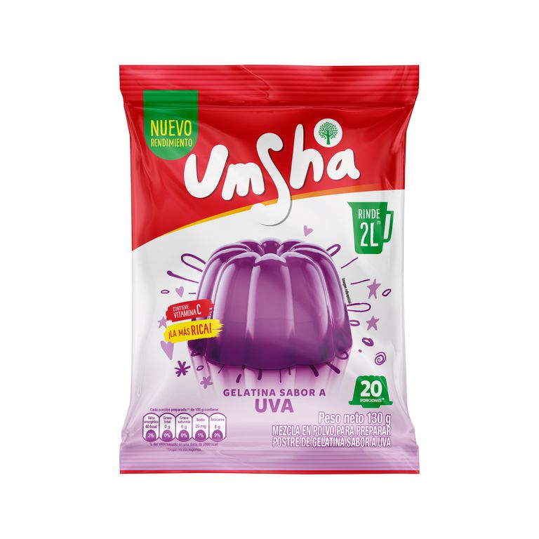 Gelatina Umsha Uva Bolsa 130 g