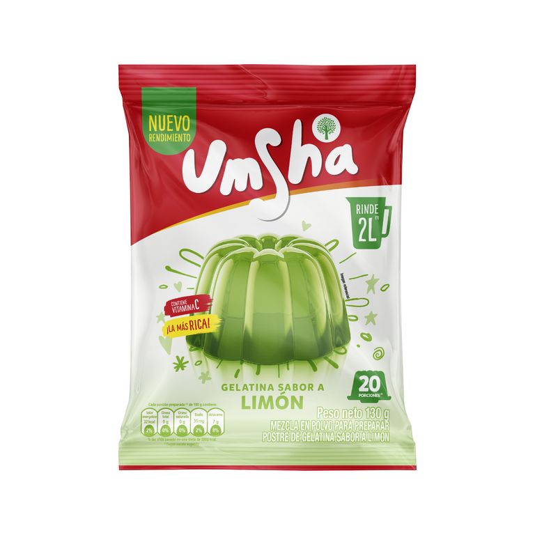 Gelatina Umsha Limón Bolsa 130 g