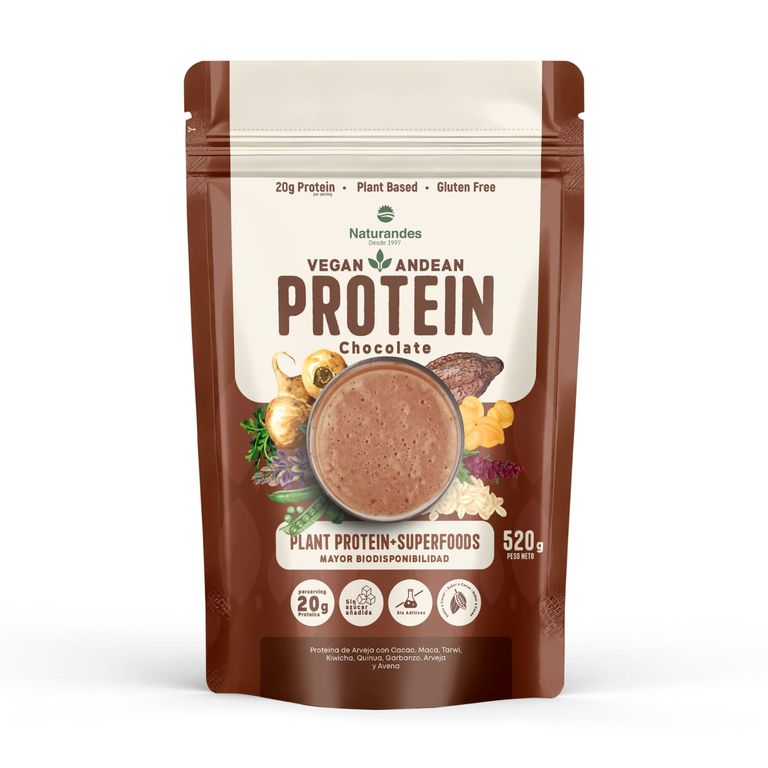 Proteína Vegana Andean Chocolate Doypack 520 g