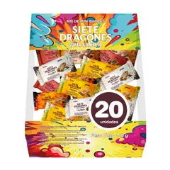 SIETE DRAGONES - Barra Energética Siete Dragones Mix Caja 20 Und