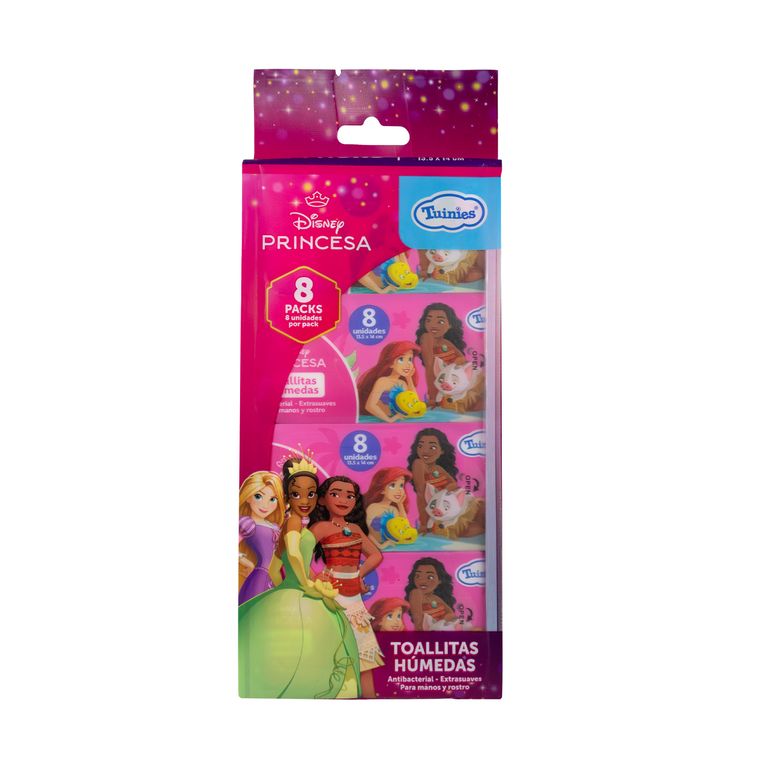 Toallitas Húmedas Princesas Empaque 8 Und