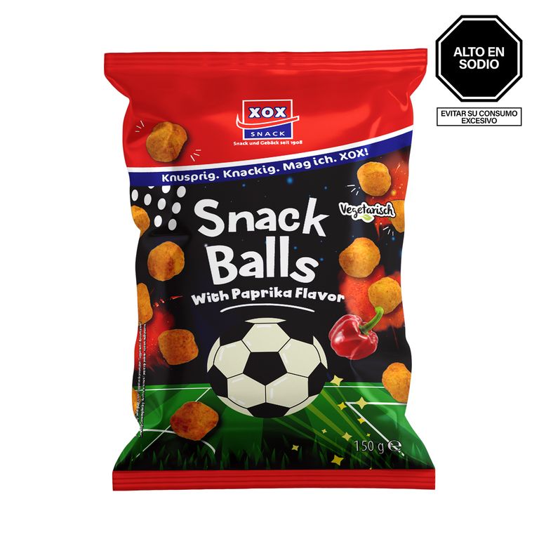 Snack Balls Bell Pepper Xox Bolsa 150 g
