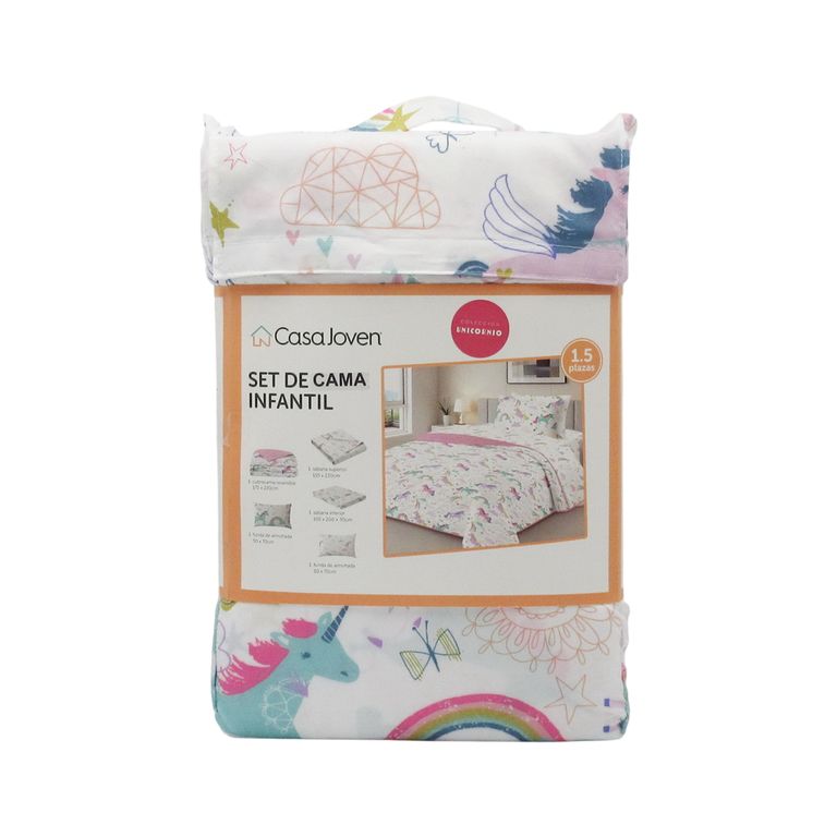 SET DE CAMA INFANTIL UNICORNIO NINA