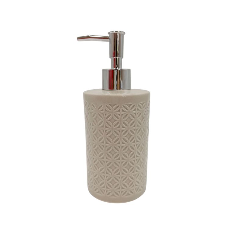 PUMP JABON CERAMICA ROMBOS TAUPE