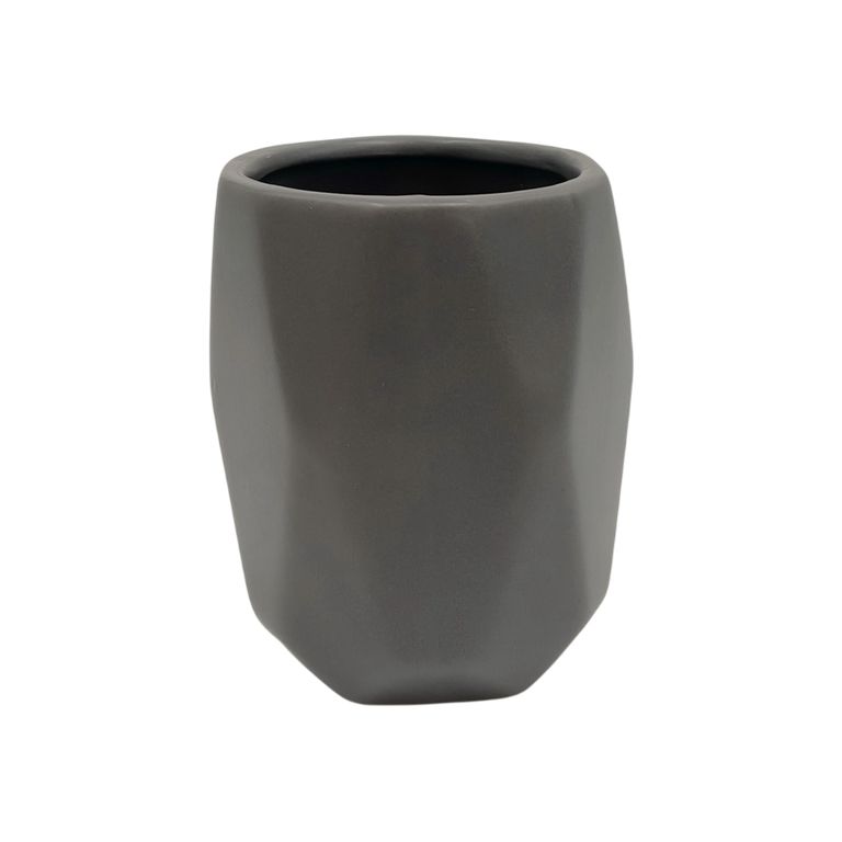 PORTACEPILLOS CERAMICA GEO CHARCOAL
