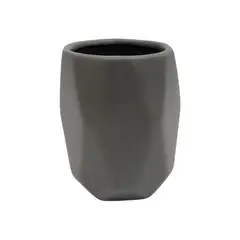 CASA JOVEN - PORTACEPILLOS CERAMICA GEO CHARCOAL