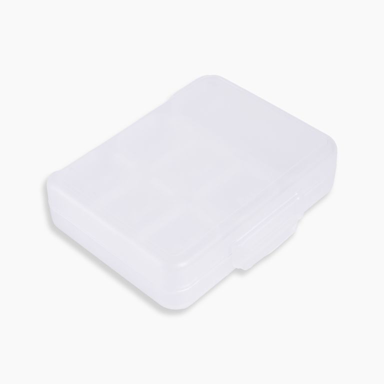 Pastillero Travel Transparente 360