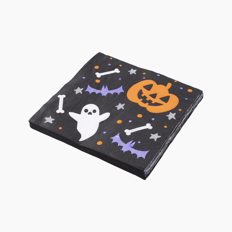 Pack x20 Servilletas Fantasmas Halloween