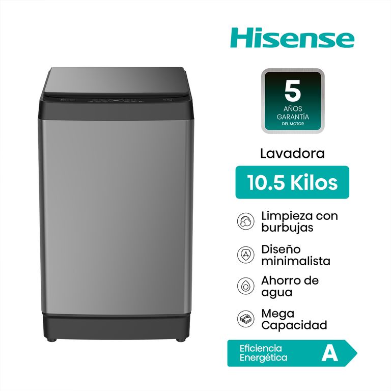 Lavadora Hisense 10.5 Kg Wt3K1131Ut Tl