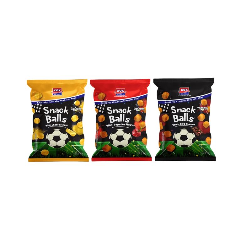 Snack Balls Xox Cheese Paprika BBQ Caja 3 Und