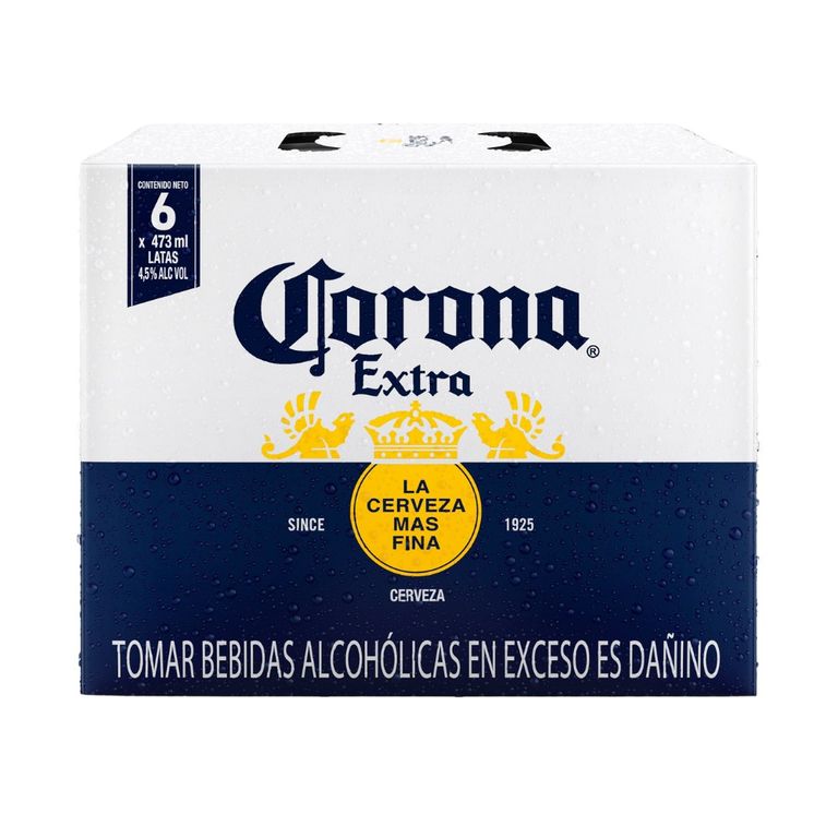 Cerveza Corona Extra Sixpack Lata 473 mL