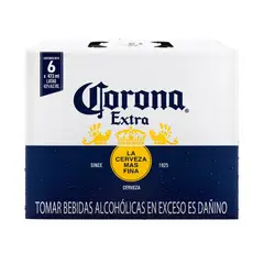 CORONA - Cerveza Corona Extra Sixpack Lata 473 mL