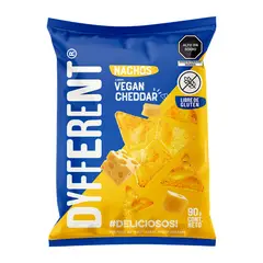 DYFFERENT - Snack Dyfferent Nachos Vegan Cheddar Bolsa 90 g