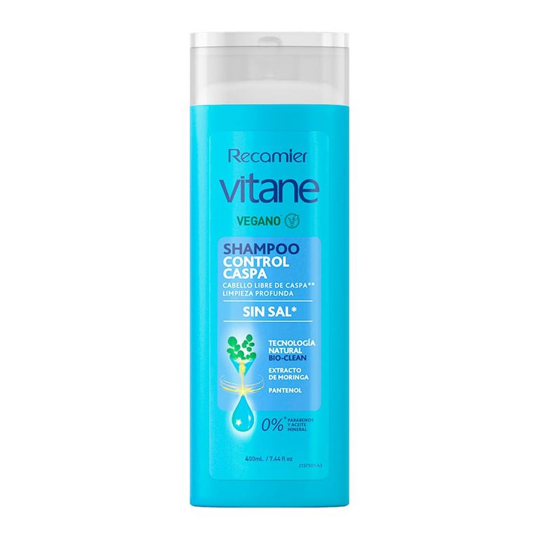 Shampoo Vitane Control Caspa Botella 400 mL
