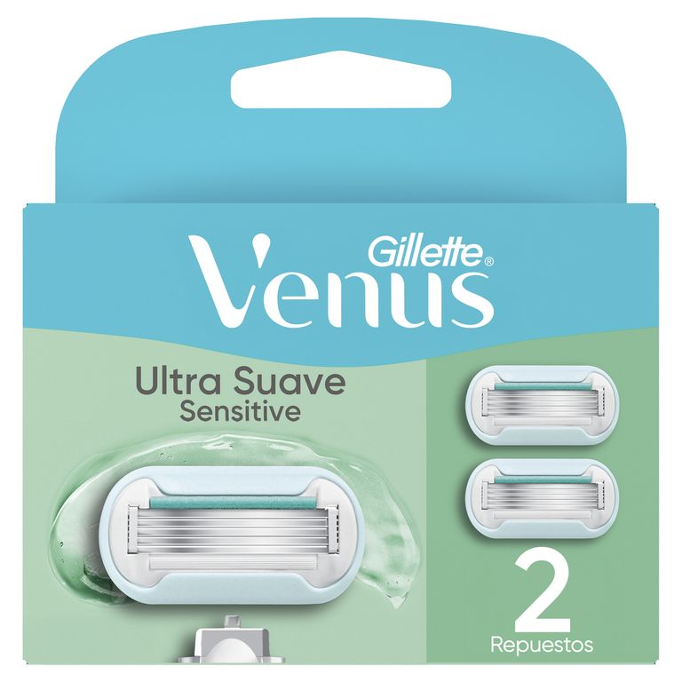 Cartuchos Venus Ultra Suave Sensitive Empaque 2 Und
