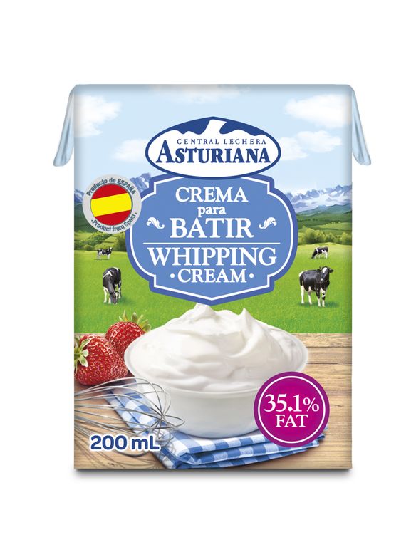 Crema para Batir Central Lechera Asturiana Botella 200 mL