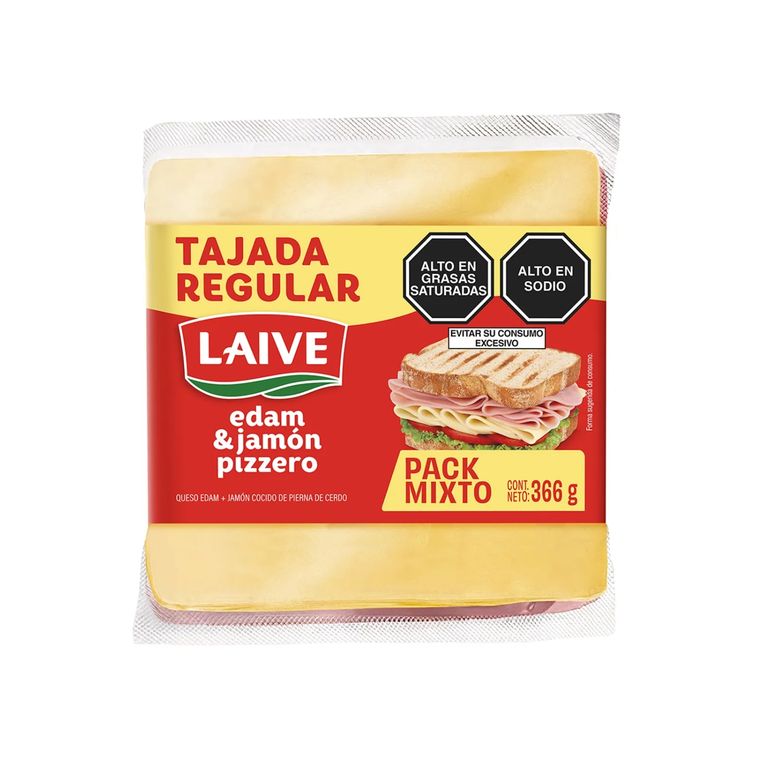 Queso Laive Edam + Jamón Pizzero Pack 366 g