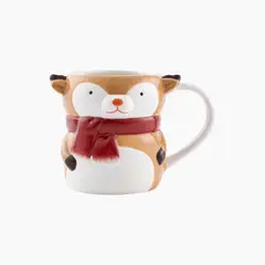 undefined - Taza Mug Navideña Reno con Chalina