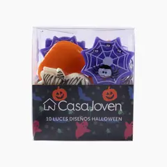 CASA JOVEN - Pack x10 Luces con Diseño Halloween