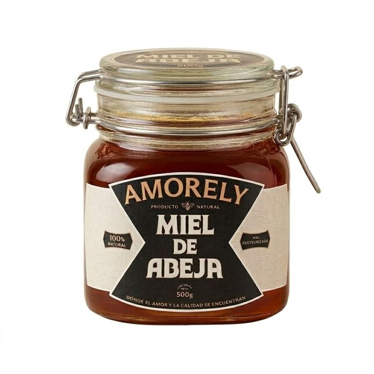 Miel de Abeja Pasteurizada Amorely Pote 500 g
