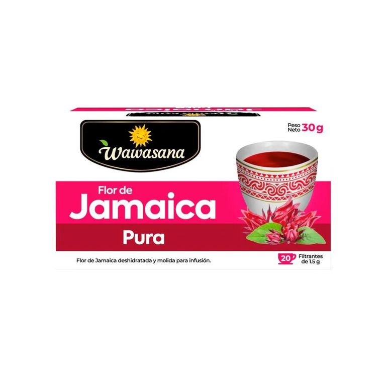 Infusión Wawasana Jamaica Pura Caja 20 Sobres