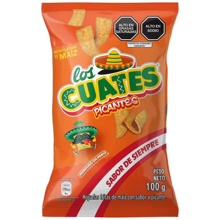 Snack Cuates Picante Bolsa 100 g